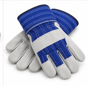 Gants de rigger canadiens en cuir lisse, durables, respirants, flexibles, antidérapants, résistants à la chaleur, avec manchette renforcée, personnalisables - Product Image 1