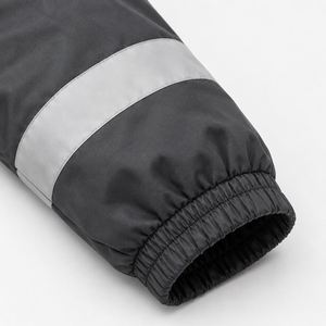 Veste de travail industrielle personnalisée en polyester unisexe, haute visibilité, panneaux réfléchissants, capuche, porte-carte d'identité, poches à rabat sécurisées - Product Image 6