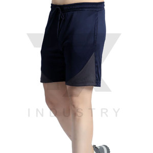 Nouveaux shorts de sport décontractés pour hommes, en toile unie, pour l'été, fitness, séchage rapide, respirants, longueur genou, avec cordon de serrage - Product Image 4