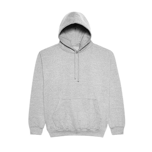 เสื้อฮู้ดดี้โอเวอร์ไซส์สีเทาปักลายหนาสำหรับผู้ชาย แฟชั่นฤดูหนาวหลากสี เหมาะสำหรับออกกำลังกาย มีกระเป๋า - Product Image 2