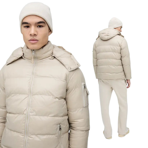 Blouson matelassé long pour homme avec capuche amovible, veste d'hiver rembourrée, fabricant, tissu Ripstop coupe-vent, commande en gros - Product Image 3