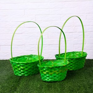 Bamboo <b>Storage</b> <b>Baskets</b> Natural Flower Fruit Gift Packing Container <b>Basket</b> Large Medium <b>Small</b> Custom Size Upon Request - Product Image 5