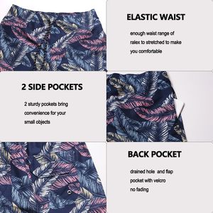 <b>Men's</b> Knitted Breathable Smart Casual Board Shorts Quick Dry Swim <b>Trunks</b> with Drawstring Closure - Product Image 4