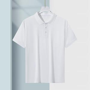 เสื้อโปโลผู้ชายแบบบางสำหรับฤดูร้อน ผลิตตามสั่ง (OEM) ระบายอากาศได้ดี แขนสั้น ทรงหลวม ปกเสื้อแบบปกเชิ้ต เสื้อยืดลำลองแขนสั้นผู้ชาย - Product Image 5