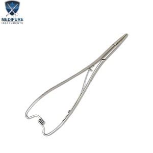 Porte-aiguille Mathieu professionnel 15cm 17cm avec poignée à ressort à verrouillage à cliquet, instruments chirurgicaux - Product Image 3