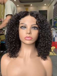 Trame de cheveux Remy noire naturelle de 10 à 30 pouces, longueur mixte, faisceaux de boucles eurasiennes à double tirage, extrémité complète, sans enchevêtrement - Product Image 2