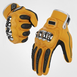 Guantes de Motocicleta de Verano con Logotipo Personalizado, Protección para Motociclistas con Nudillos Reforzados, Fibra de Carbono, Cuero Resistente a Impactos, Impermeables, Transpirables y Deportivos - Product Image 4