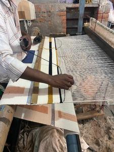 Handwoven Striped Square <b>Throw</b> <b>Pillow</b> Boho Style Removable Washable 200TC Customizable Decorative Indoor Outdoor <b>Pillow</b> Case - Product Image 6