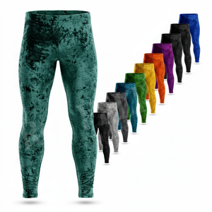 Leggings de sport pour hommes, élégants et tendance, personnalisables avec votre propre design, vente en gros, compression, ajustés, respirants - Product Image 1
