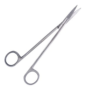 Tijeras curvas Mcindoe Metzenbaum de acero inoxidable alemán 420J2 TC de alta calidad, fabricadas por Metal Med. - Product Image 3