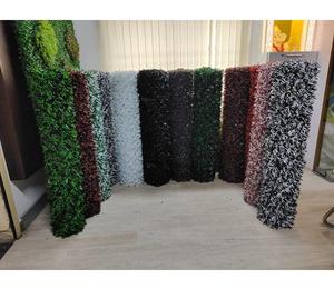 Artificial Galvanized Wire PVC Hedge Fence Roll Weatherproof UV Resistant <b>Privacy</b> <b>Screen</b> for Garden Decoration Boundary Wall - Product Image 1