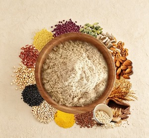 Poudre de céréales complètes extrudée ELMA FOOD certifiée HALAL, extrait végétal entier, mélange nutritif sain pour la pâtisserie, la cuisine et les aliments pour bébés - Product Image 1