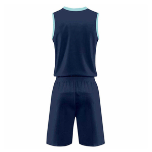 Ensemble de maillot et short de basket-ball personnalisé pour la performance sportive, avec impression de nom, numéro et logo d'équipe, 100 % polyester - Product Image 2