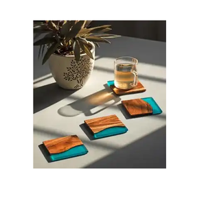 Decorative Round Coasters for Home Bar <b>Kitchen</b> Office <b>Table</b> Decor Stylish Gift for Housewarming Coffee <b>Table</b> - Product Image 1