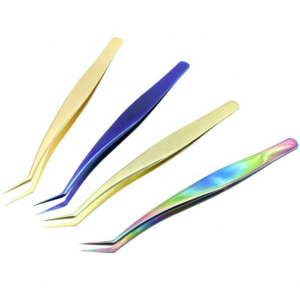 Zullo Industries Precision Volume Eyelash Tweezers Set Stainless Steel Pointed Tip Lash <b>Tools</b> Custom Color with Logo - Product Image 1