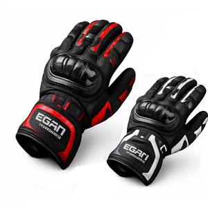 Guantes de Carreras Unisex de Cuero y PU, Transpirables, con Pantalla Táctil, para Motocross, Cross Country, Motociclismo, Verano - Product Image 4