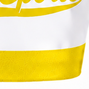 Maillot de cheerleading jaune sublimé sans manches, tenue de sport athlétique pour l'entraînement et la compétition - Product Image 6