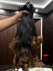 Extensiones de Cabello Humano Ondulado y Liso, Color Marrón, Naturales, Ligeras, Ecológicas, en Paquete a Granel - Product Image 5