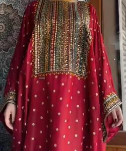 Women's Classic Ball Gown Maxi <b>Wedding</b> <b>Dress</b> Silk Taffeta Fabric O-Neck Princess Waistline Loose Fit Floral Print Luxury Ethnic - Product Image 5