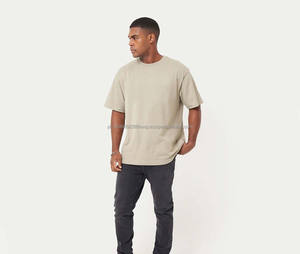 Camisetas Holgadas Extra Grandes, Lisas, Teñidas, Estilo Nuevo, Cuello Redondo, Precio Económico al por Mayor, Camiseta Blanca Extra Grande - Product Image 6