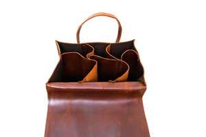 Porta Botellas de Vino de Cuero Genuino On The Go, Bolsa de Vino de Cuero de Lujo para una Sola Botella, Funda Protectora, Accesorios de Viaje LEB-0076 - Product Image 6