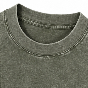 Acid Wash <b>Vintage</b> T Shirt OEM ODM Clothing Factory Premium Cotton Oversized Garment Manufacturer Wholesale Service Acid Wash <b>tee</b> - Product Image 4