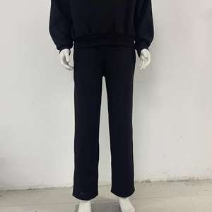 Conjunto Deportivo Unisex Personalizado, Pantalones Deportivos y Sudadera con Capucha, Lavado Ácido, Efecto Desgastado, 100% Algodón, Corte Acampanado - Product Image 4