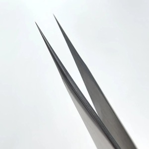 Pinzas de Precisión para Extensión de Pestañas, de Acero Inoxidable, con Punta Recta y Serrada, Multiusos - Product Image 4