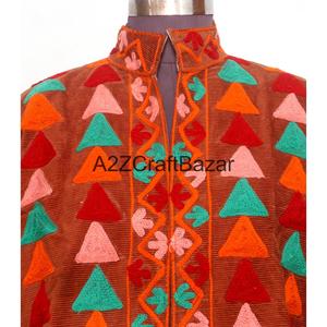 Chaqueta Cotrise Bordada a Mano con Diseño Vintage, Forro de Algodón Ecológico y Transpirable, Ropa de Abrigo de Invierno para Fiestas y Eventos - Product Image 2