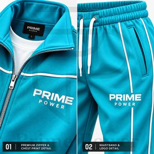 Men's Comfortable Tracksuit Casual Leisure Jacket Matching Jogger Pants Modern Activewear <b>Clothing</b> Wholesale Manufacturer - Product Image 4