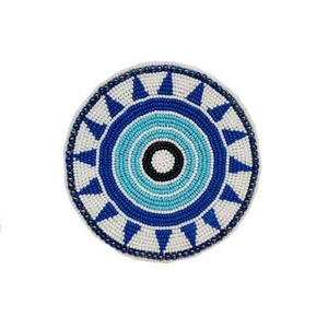 Posavasos Bordado con Cuentas, Diseño Personalizado con Logotipo, Elegante, Hecho a Mano, Forma Redonda, Decoración para el Hogar, Juego de Regalo para Bodas - Product Image 6