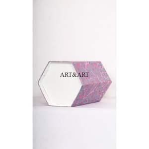 Cubo de basura indio hecho a mano para cocina, con tapa abierta, para papel y residuos, con estampado artesanal, para usar con tela de algodón. - Product Image 5