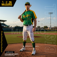 Ensemble complet d'uniformes de baseball pour adultes unisexe – Maillot et pantalon personnalisés, vente en gros pour équipes, manches courtes, antibactérien, 100 % sublimé