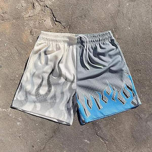 Pantalones Cortos Deportivos para Hombre, Ecológicos, de Secado Rápido, Transpirables, de Poliéster/Algodón, con Logotipo Personalizado, Cintura Elástica Media, Estampados, al por Mayor - Product Image 4