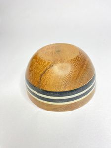 Bol en résine artisanal écologique et alimentaire, motif tourbillon aquatique classique, idéal pour la crème et les créations artisanales en forme de croissant - Product Image 4