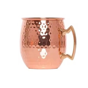Juego de 4 tazas de cobre de 16 oz de alta calidad, económicas, para Moscow Mule, café, cerveza, cócteles, vodka, Mint Julep, té de jengibre. - Product Image 5