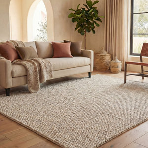 Gorgeous Hot Selling Chunky Wool Loop Area <b>Rug</b> - Off-White Neutral Bobble <b>Rug</b> for Living Room Absorbent and Washable for Home - Product Image 1