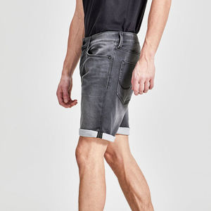 Shorts de Mezclilla para Hombre, Lavado Ácido, Estilo Vintage, Desgastado, de Longitud Media, Casual, Estilo Urbano, para Verano - Product Image 2