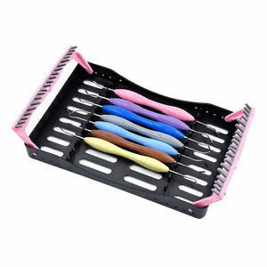 Juego de Escaladores Dentales Zoha Surgico ZS-8331 de Alta Calidad, 7 Piezas, Mango de Silicona, Acero Inoxidable, Manual, Autoclavable, Certificado CE, 1 Año de Garantía - Product Image 3