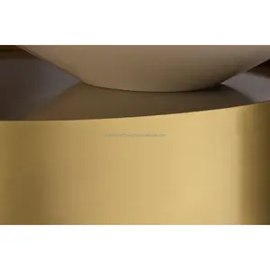 Mesa de Centro Extraíble de Hierro Forjado a Mano de Primera Calidad, Muebles para Sala de Estar, Elegante Mesa Auxiliar con Detalles en Dorado, Diseño Costero Moderno, Decor Zahid - Product Image 4