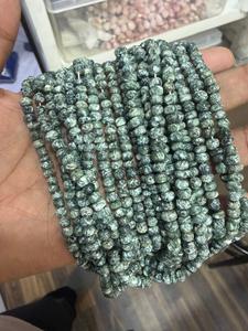 Best Selling Round Seraphinite Smooth <b>Beads</b> 5-6mm Black & White CMA Certified Natural Gemstone Jewelry <b>Necklace</b> Making 16 Inch - Product Image 3