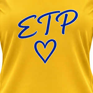 Camiseta de Hockey Sigma Gamma Rho para Mujer, Dorada, con Gráfico de Letras Griegas Personalizadas, Cuello en V, Manga Corta, Ropa Deportiva de Moda para Hermandades - Product Image 5