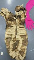 Robe midi florale pour femme Shienn |   Mode estivale sexy et élégante |   Chemise unie à détails boutonnés, col en V, manches lanternes, taille haute