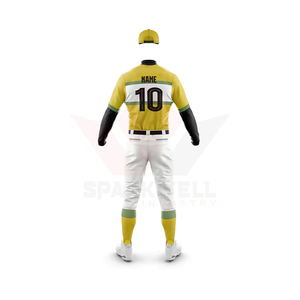 Camiseta de Béisbol Personalizada para Hombre, Manga Larga, Absorbente de Humedad, Sublimada, Poliéster/Algodón, Cuello Deportivo, Diseño 3D en la Parte Delantera - Product Image 4