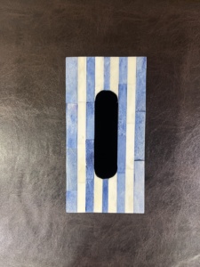 Boîte décorative de luxe en os incrusté fait main bleu et blanc, fournisseur et exportateur OEM ODM - Product Image 4