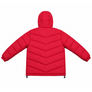 Men's Heavyweight Hooded Puffer Jacket Quilted Bubble Coat Full-Zip Water-Resistant Insulated Outerwear with Drawstring Hem - Product Image 6