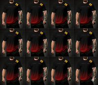 Lot de vêtements de fabricant, surplus de production, excédents de stock, t-shirts pour hommes de marque, grandes tailles, tricotés, respirants, imprimés par sublimation sur le devant