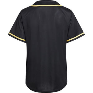 Maillots de baseball Varsity en polyester de qualité supérieure, tissu performant, fermeture traditionnelle à boutons, maille respirante pour la ventilation - Product Image 2