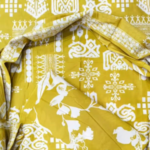 Indian Traditional Ethnic Wear Block Print Dress Fabric Cotton Block <b>Printed</b> <b>Material</b> With Mulmul Dupatta Salwar Kameez <b>Material</b> - Product Image 1
