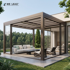 Bioclimatic Aluminum Pergola Bioclimatica With Louver Roof <b>For</b> Modern Outdoor <b>Garden</b> - Product Image 2